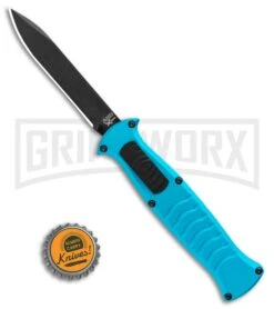 AKC X-treme EVO Blue OTF Automatic Knife - Black Plain 9 AKC X-treme EVO Blue OTF Automatic Knife - Black Plain -Featured Knife Shop AKC X treme EVO OTF Automatic Knife Blue 3.5in Black EVO LBB BHQ 114336 LS Bottlecap large