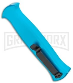 AKC X-treme EVO Blue OTF Automatic Knife - Black Plain 8 AKC X-treme EVO Blue OTF Automatic Knife - Black Plain -Featured Knife Shop AKC X treme EVO OTF Automatic Knife Blue 3.5in Black EVO LBB BHQ 114336 LS Side large