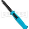 AKC X-treme EVO Blue OTF Automatic Knife - Black Plain -Featured Knife Shop AKC X treme EVO OTF Automatic Knife Blue 3.5in Black EVO LBB BHQ 114336 LS large