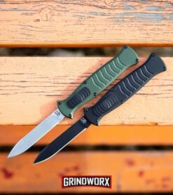 AKC X-treme EVO Black OTF Automatic Knife W/ Pocket Clip - Black Plain 11 AKC X-treme EVO Black OTF Automatic Knife W/ Pocket Clip - Black Plain -Featured Knife Shop AKC X treme EVO OTF Automatic Knife Green Satin BHQ 105417 kp orange web large 2