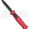 AKC X-treme EVO RB OTF Automatic Knife - Red Black Plain 2 AKC X-treme EVO RB OTF Automatic Knife - Red Black Plain -Featured Knife Shop AKC X treme EVO OTF Automatic Knife Red 3.5in Black EVO ROB BHQ 115345 LS large