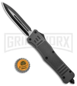 Atomic Defender Large OTF Automatic Knife Gray - Two Tone Dagger 11 Atomic Defender Large OTF Automatic Knife Gray - Two Tone Dagger -Featured Knife Shop Atomic Defender Dagger Gray OTF Auto TT Plain GX 33727 jr bottlecap large