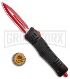 Atomic Defender Large OTF Automatic Knife Black - Red Two Tone Dagger 11 Atomic Defender Large OTF Automatic Knife Black - Red Two Tone Dagger -Featured Knife Shop Atomic Defender Dagger Red Black OTF Auto Red Plain GX 34294 jr bottlecap large