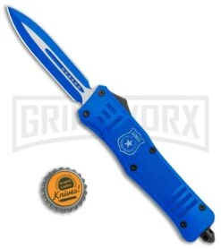 Atomic Defender Large OTF Automatic Knife Police Blue - Two Tone Blue Dagger 11 Atomic Defender Large OTF Automatic Knife Police Blue - Two Tone Blue Dagger -Featured Knife Shop Atomic Defender Large OTF Auto Police Blue Blue TT Dagger GX 37320 jr bottlecap large