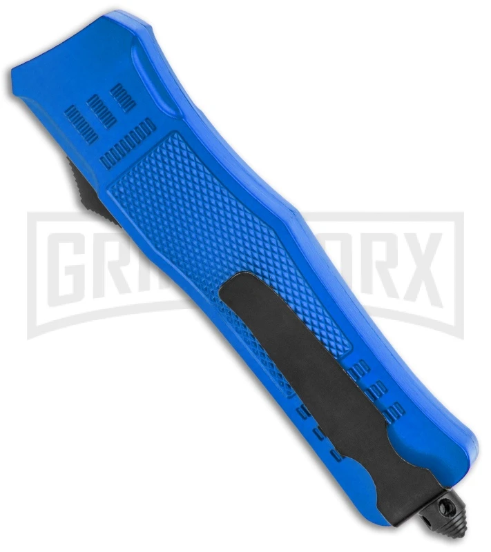 Atomic Defender Large OTF Automatic Knife Police Blue - Two Tone Blue Dagger 5 Atomic Defender Large OTF Automatic Knife Police Blue - Two Tone Blue Dagger - Image 3