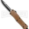 Atomic Defender Mini OTF Automatic Knife Sand Brown (2.625" Two-Tone)