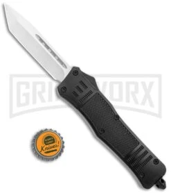 Atomic Defender Large OTF Automatic Knife Black - Satin Tanto 11 Atomic Defender Large OTF Automatic Knife Black - Satin Tanto -Featured Knife Shop Atomic Lance Tanto Black OTF Auto Satin GX 36305 jr bottlecap large