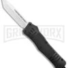 Atomic Defender Large OTF Automatic Knife Black - Satin Tanto
