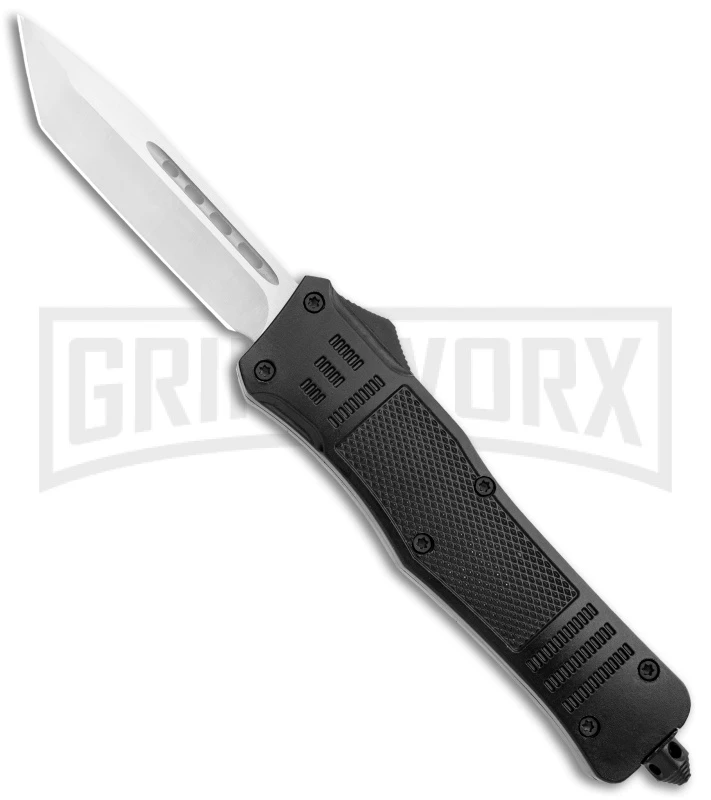 Atomic Defender Large OTF Automatic Knife Black - Satin Tanto 3 Atomic Defender Large OTF Automatic Knife Black - Satin Tanto