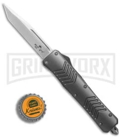Bear Ops Tanto D/A OTF Automatic Knife Gray - Satin Plain 9 Bear Ops Tanto D/A OTF Automatic Knife Gray - Satin Plain -Featured Knife Shop Bear Ops Tanto DA gray satin plain BP 24902 er bottlecap large