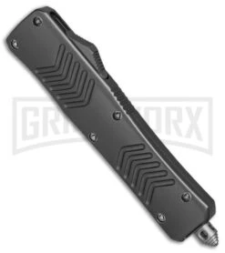 Bear Ops Tanto D/A OTF Automatic Knife Gray - Satin Plain 8 Bear Ops Tanto D/A OTF Automatic Knife Gray - Satin Plain -Featured Knife Shop Bear Ops Tanto DA gray satin plain BP 24902 er spine large