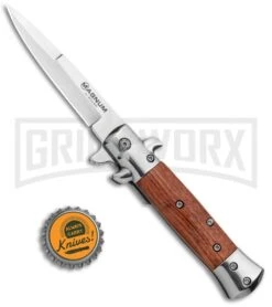 Boker Magnum Rosewood Italian Classic Small Spring Assisted Knife - Bayo Polish -Featured Knife Shop Boker Magnum Italian Classic Small SA Rosewood Polish 01LL110 BHQ 125062 jr bottlecap large