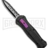 Coffin Blaster 2.0 Tactical Black/Purple DA/OTF Automatic Knife - Black Serr 1 Coffin Blaster 2.0 Tactical Black/Purple DA/OTF Automatic Knife - Black Serr -Featured Knife Shop Coffin Blaster 2.0 Textured Black Purple DA OTF Auto Dagger TT Serr GX 37851 jr large