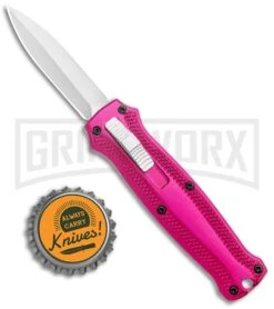 Coffin Blaster 2.0 Textured Pink DA/OTF Automatic Knife - (2" Satin) -Featured Knife Shop Coffin Blaster 2.0 Textured Pink DA OTF Auto Satin Plain GX 37498 jr bottlecap large