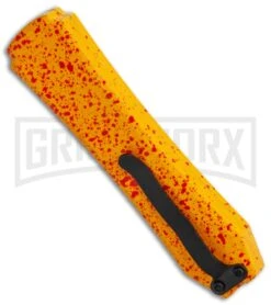 Coffin Blaster Orange/Splatter DA/OTF Automatic Knife - Black Dagger 8 Coffin Blaster Orange/Splatter DA/OTF Automatic Knife - Black Dagger -Featured Knife Shop Coffin Blaster Orange Splatter DA OTF Auto Black Dagger GX 37881 jr side large