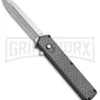 Elemental Reactor Sim. Carbon Fiber OTF Automatic Knife - Satin Plain -Featured Knife Shop Elemental Reactor Sim CF OTF Satin TT7 SATIN BP 20198 jr large