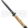 Frank B. 11" Olivewood Tactical Automatic Stiletto Knife (Bayonet)