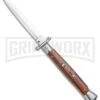 Frank B. 11" Cocobolo Italian Stiletto Swinguard Automatic Knife - Dagger -Featured Knife Shop Frank B 11in Stiletto Swinguard Cocobolo Dagger BHQ 77547 jr large