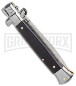 Frank B 9" Italian Stiletto Black Automatic Knife - Bayonet 8 Frank B 9" Italian Stiletto Black Automatic Knife - Bayonet -Featured Knife Shop Frank B 9in Italian Stiletto Black Auto Bayo GX 5637 jr side large
