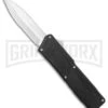 Lightning Black D/A OTF Automatic Knife - Satin Dagger Serr