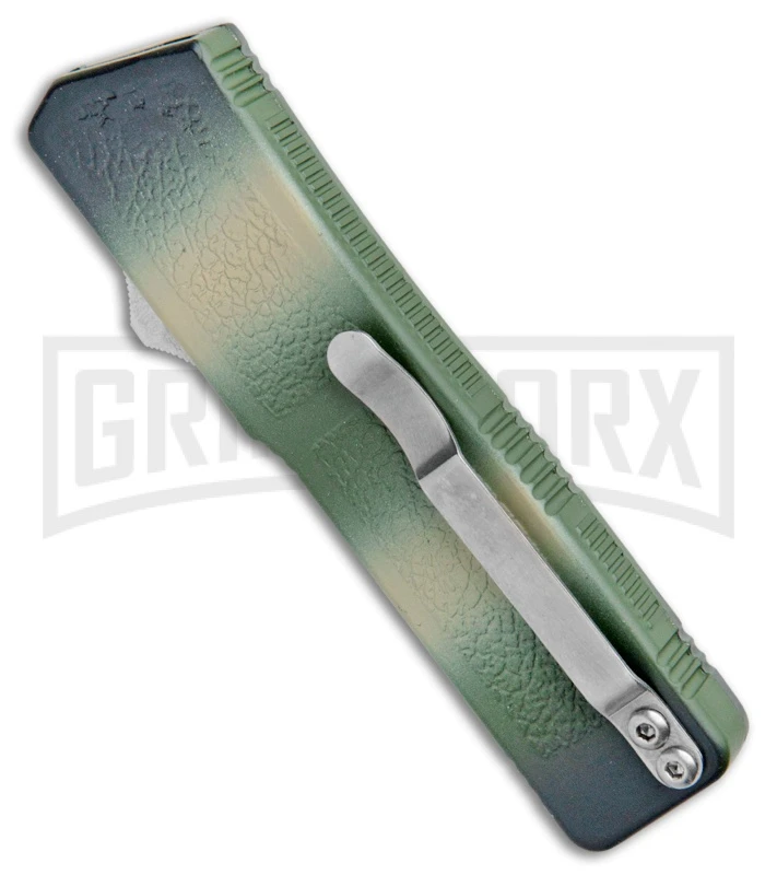 Lightning Camo D/A OTF Automatic Knife - Tanto Satin 5 Lightning Camo D/A OTF Automatic Knife - Tanto Satin - Image 3