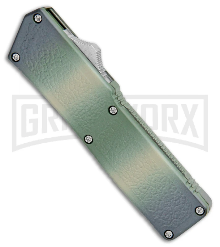 Lightning Camo D/A OTF Automatic Knife - Tanto Satin 4 Lightning Camo D/A OTF Automatic Knife - Tanto Satin - Image 2