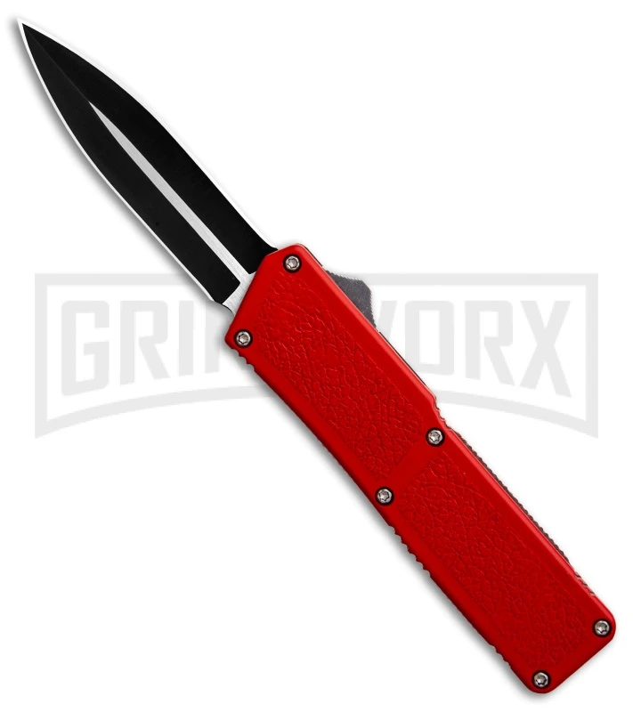 Lightning Red D/A OTF Automatic Knife - Dagger Two-Tone Plain 4TH18 3 Lightning Red D/A OTF Automatic Knife - Dagger Two-Tone Plain 4TH18