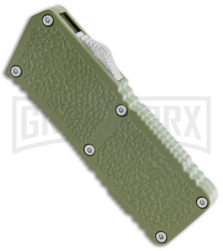 Lightning Fireball OD Green D/A OTF Automatic Knife - Tanto Satin Plain 4 Lightning Fireball OD Green D/A OTF Automatic Knife - Tanto Satin Plain - Image 2