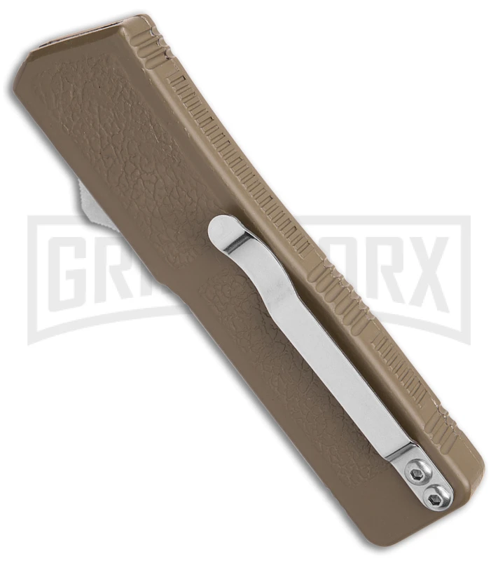 Lightning OD Green D/A OTF Automatic Knife - Tanto Two Tone Serr 5 Lightning OD Green D/A OTF Automatic Knife - Tanto Two Tone Serr - Image 3