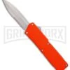 Lightning Orange D/A OTF Automatic Knife - Dagger Satin Serr 2 Lightning Orange D/A OTF Automatic Knife - Dagger Satin Serr -Featured Knife Shop Lightning Orange DA Dagger Satin Serr BP 22818 er large