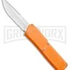 Lightning Orange D/A OTF Automatic Knife - Satin Serr 2 Lightning Orange D/A OTF Automatic Knife - Satin Serr -Featured Knife Shop Lightning Orange DA OTF Satin Serr BP 22656 jr large