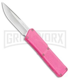 Lightning Pink D/A OTF Automatic Knife - Satin Plain
