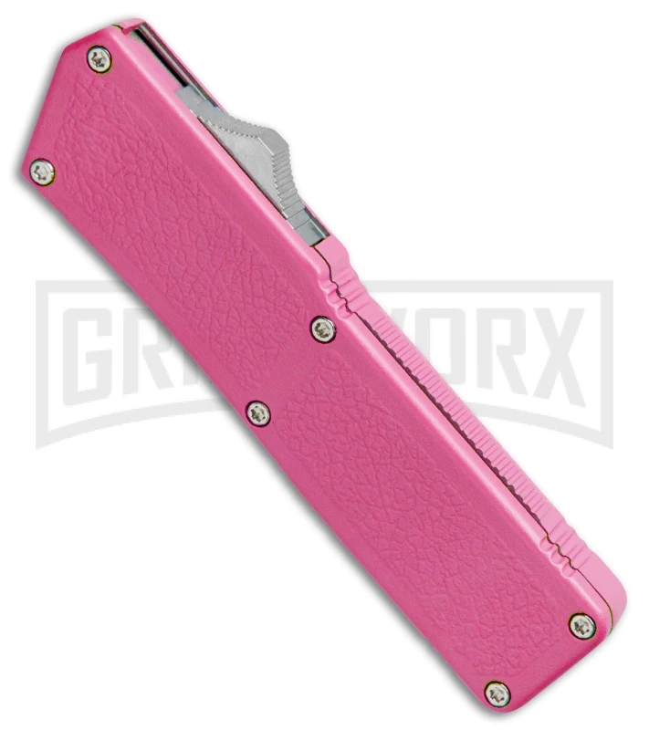 Lightning Pink D/A OTF Automatic Knife - Satin Plain 4 Lightning Pink D/A OTF Automatic Knife - Satin Plain - Image 2