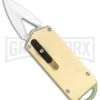 M3 Tactical Tech Rogue Brass/Green D/A OTF Automatic Knife - Satin Plain 2 M3 Tactical Tech Rogue Brass/Green D/A OTF Automatic Knife - Satin Plain -Featured Knife Shop M3 Tactical Tech Rogue Brass Green DA OTF Auto Satin GX 35096 jr large