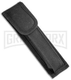 Mago 11" Black Smoke Abyss Italian Stiletto OTF Automatic Knife - Bayo -Featured Knife Shop Mago 11in Black Bayo Italian Stiletto OTF Auto Satin GX 36130 jr sheath large