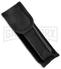 Mago 9" Black Cottonmouth Italian Stiletto OTF Automatic Knife - Satin Dagger -Featured Knife Shop Mago 9in Black Smoke Abyss Italian Dagger OTF Auto Black Satin GX 37083 jr sheath large