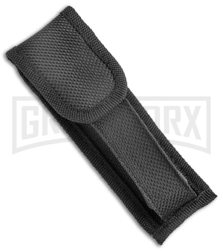 Mago 9" Diamondback Black Italian Stiletto OTF Automatic Knife - Satin Bayo 6 Mago 9" Diamondback Black Italian Stiletto OTF Automatic Knife - Satin Bayo - Image 4