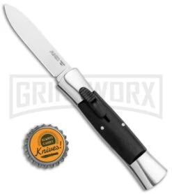 AKC 007 Concord Black OTF Automatic Knife Gray/Black - Spear Point Satin 9 AKC 007 Concord Black OTF Automatic Knife Gray/Black - Spear Point Satin -Featured Knife Shop Minion Concord Polish Black OTF Auto Flat Satin Plain GX 35509 jr bottlecap large