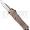 No Limit Knives Cali-Legal OTF Automatic Knife Bronze - Clip Point Satin 2 No Limit Knives Cali-Legal OTF Automatic Knife Bronze - Clip Point Satin -Featured Knife Shop No Limit Knives Cali Legal OTF Bronze CP Satin GX 34131 jr large