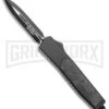 No Limit Knives Instigator Black OTF Automatic Knife - Two-Tone Dagger Plain