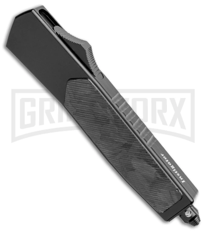 No Limit Knives Instigator Black OTF Automatic Knife - Two-Tone Dagger Plain 4 No Limit Knives Instigator Black OTF Automatic Knife - Two-Tone Dagger Plain - Image 2