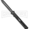 Paragon Estiletto Black Bolt Automatic OTF Knife - Black Dagger