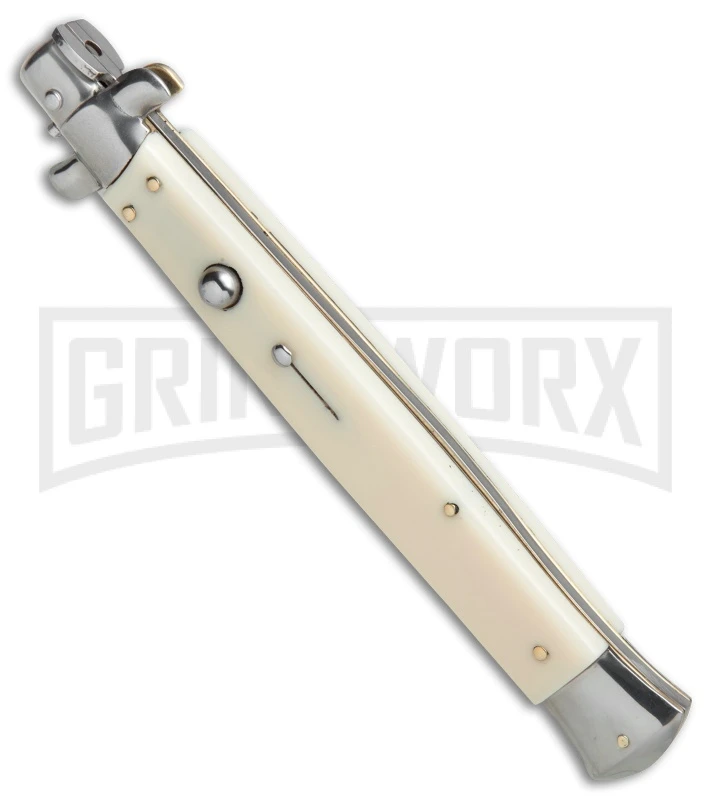 SKM 13" Italian Stiletto Sim Ivory Automatic Knife - Bayonet 5 SKM 13" Italian Stiletto Sim Ivory Automatic Knife - Bayonet - Image 3