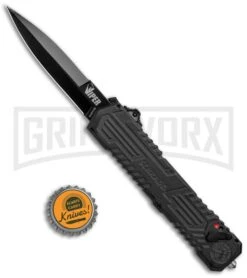 Schrade SCHOTF3B Viper OTF Assisted Opening Knife - Black Plain 8 Schrade SCHOTF3B Viper OTF Assisted Opening Knife - Black Plain -Featured Knife Shop Schrade Viper OTF Assisted Opening Knife Black SCHOTF3B BHQ 11577 jr bottlecap large