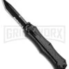 Smith & Wesson Spring Assisted Finger Actuator Tanto OTF Knife - Black Serr