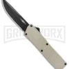 Thunder Tan D/A OTF Automatic Knife - Black Plain -Featured Knife Shop Thunder Tan DA OTF Auto Black GX 34204 jr large