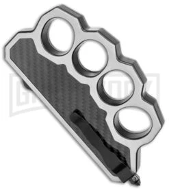 What The Knuck Knuckle Dagger D/A OTF Automatic CF/Satin -Two Tone Dagger -Featured Knife Shop What The Knuck Knuckle Dagger DA Auto CF TT Dagger GX 38960 jr side large