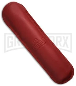 AGA Campolin 13" Stiletto Brass Swinguard Ebony Wood Automatic Knife - Dagger -Featured Knife Shop aga 13in swing bat abalone dagger br sheath cm large