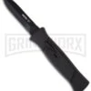 AKC 777 Blackfinger Tactical Black OTF Automatic Knife - Dagger Black Plain 2 AKC 777 Blackfinger Tactical Black OTF Automatic Knife - Dagger Black Plain -Featured Knife Shop akc 777 blackfinger tactical large