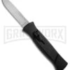 AKC 777 Blackfinger Black OTF Automatic Knife - Flat Grind Satin Plain 2 AKC 777 Blackfinger Black OTF Automatic Knife - Flat Grind Satin Plain -Featured Knife Shop akc blackfinger black satin large